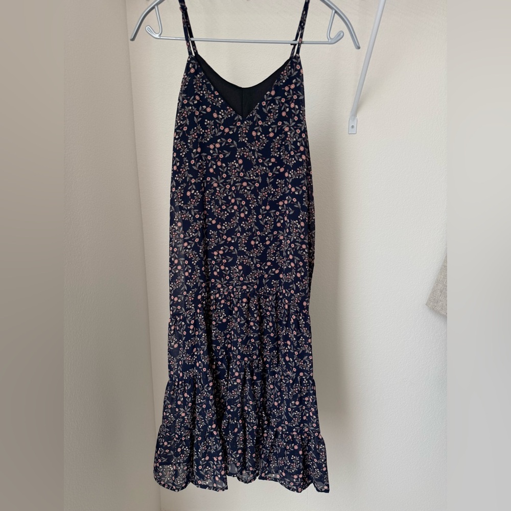 Floral Navy Blue Women's Skirt